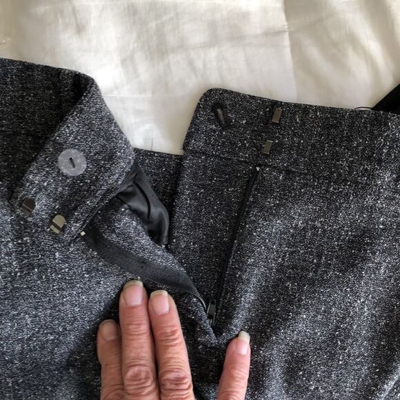 Anne Klein Tweed Pants Size 8 Gently Used Black - Picture 6 of 7